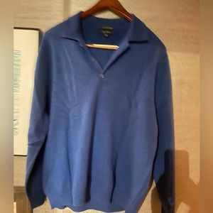 100% Fine Cashmere Blue Sweater
